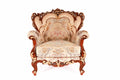Decorative armchair with intricate carvings 