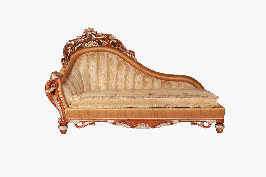 Decorative sofa with intricate carvings 