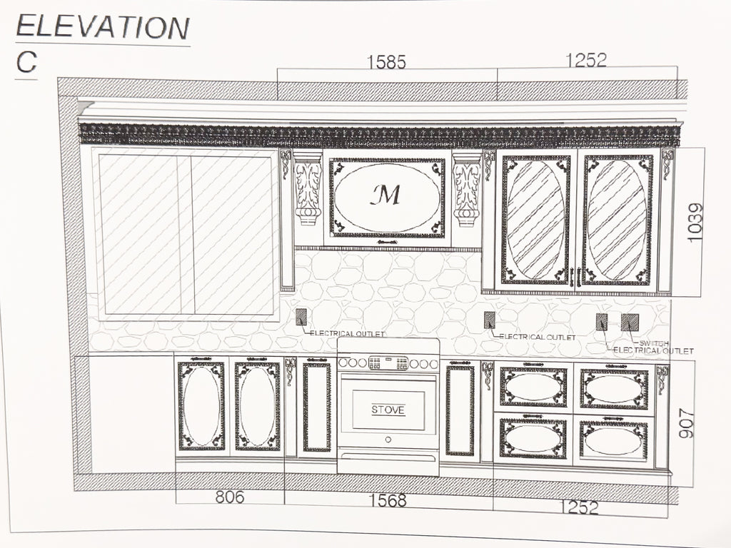 Kitchen and Dining room set Design
