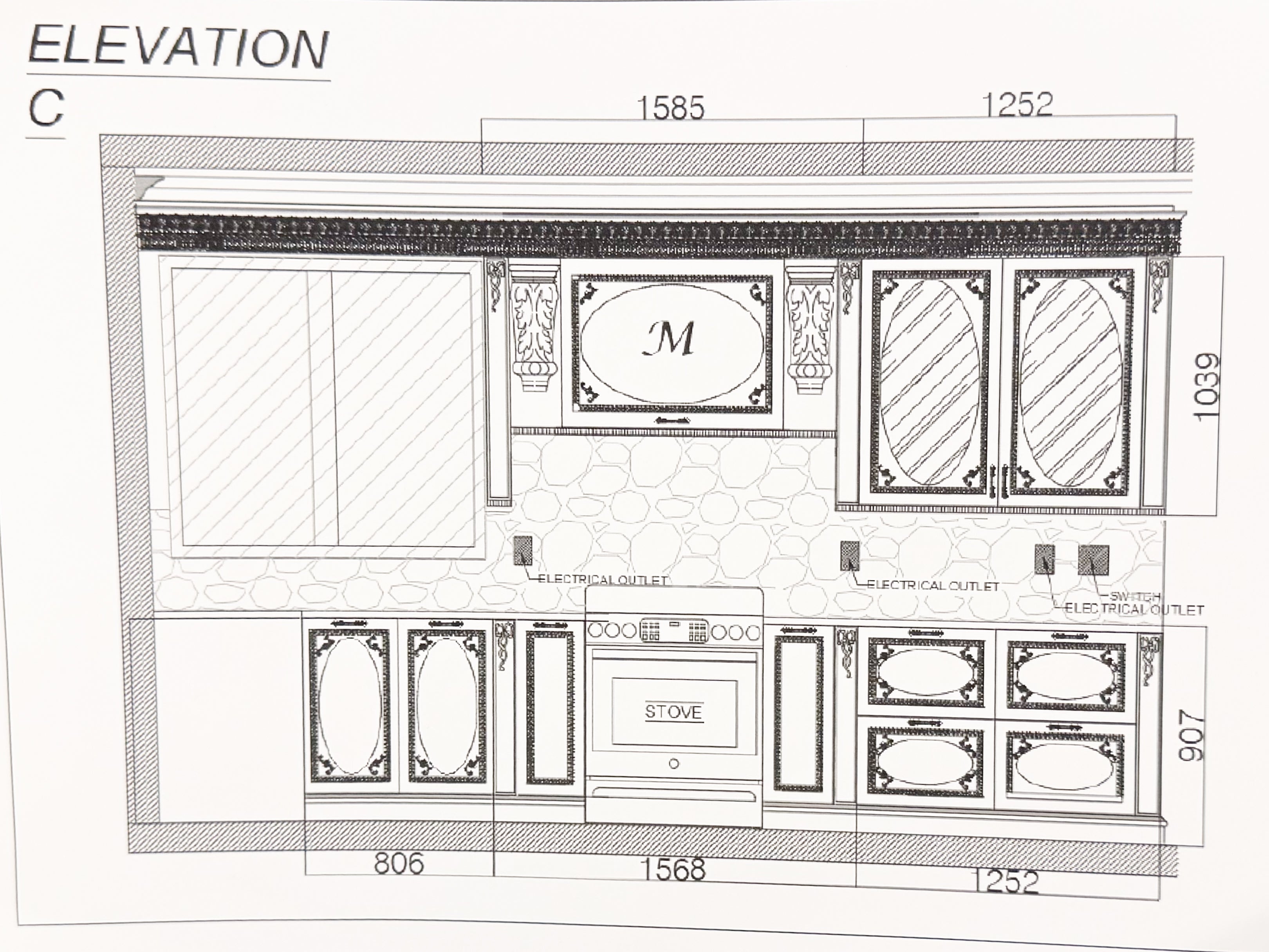 Kitchen and Dining room set Design