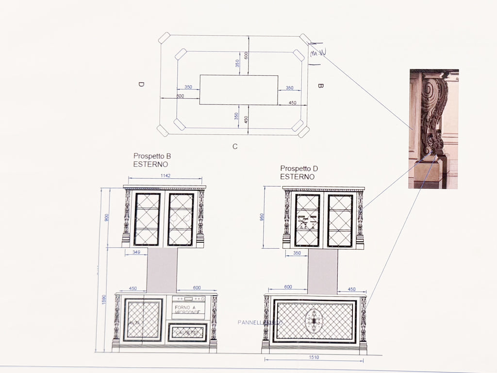 Kitchen and Dining room set Design