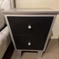 nightstand Black and Silver